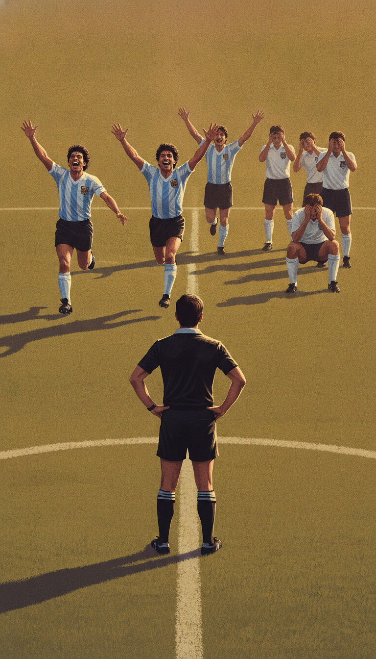 Maradona Scored Two Goals in Eight Minutes